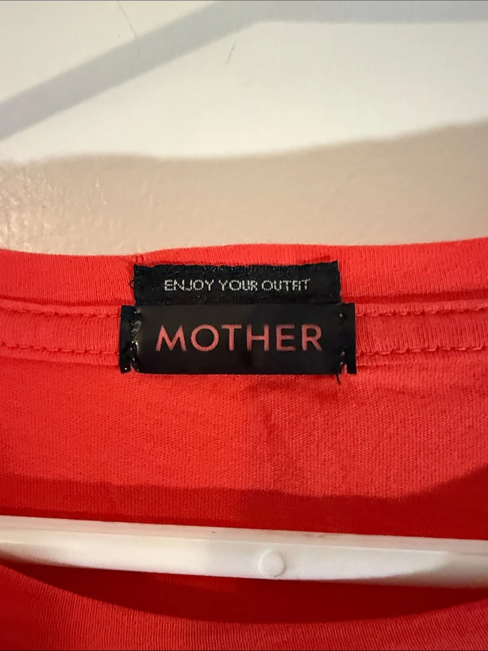 MOTHER orange  'After Hours' Graphic Tee with Multicolor Print, oversized small